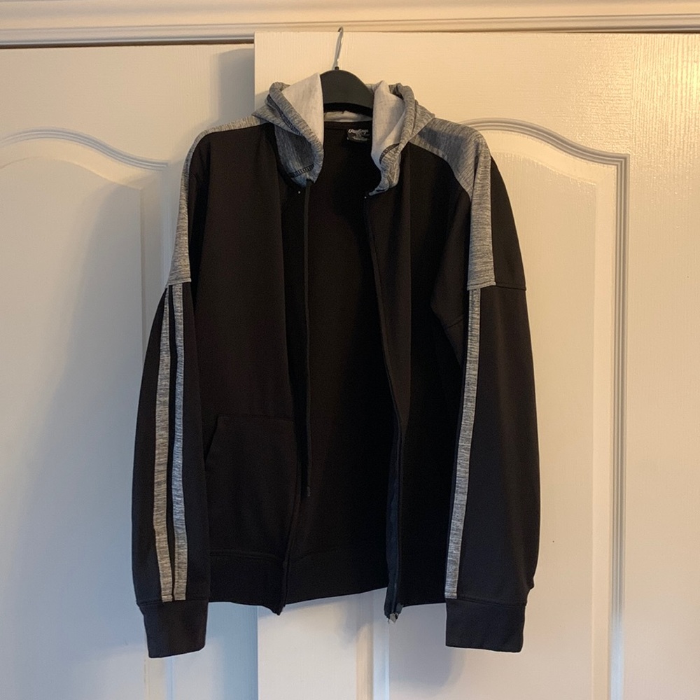 Rawlings Mens full zip hoodie with draw string - size SM